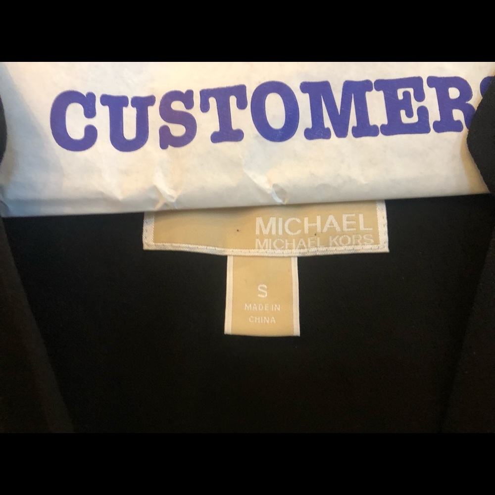 Michael Kors black belted jumpsuit